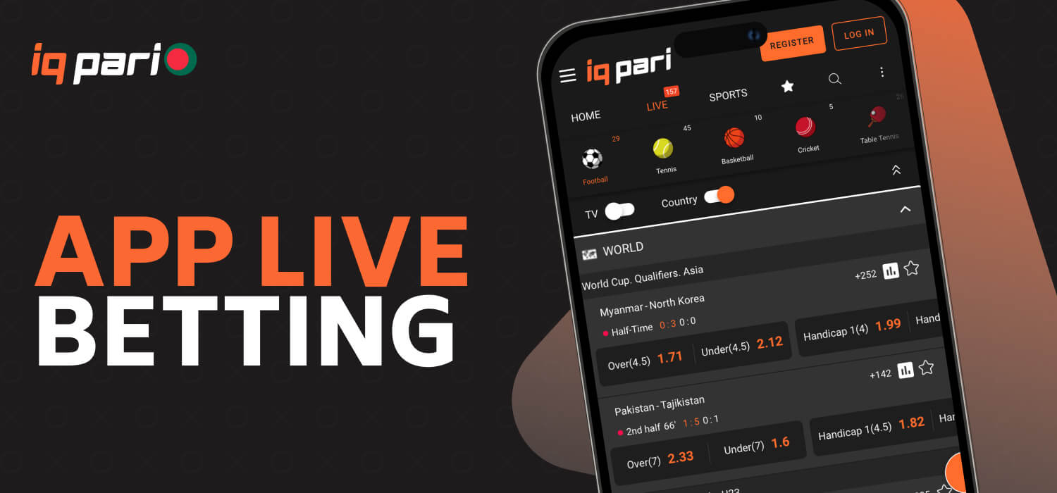 app live betting